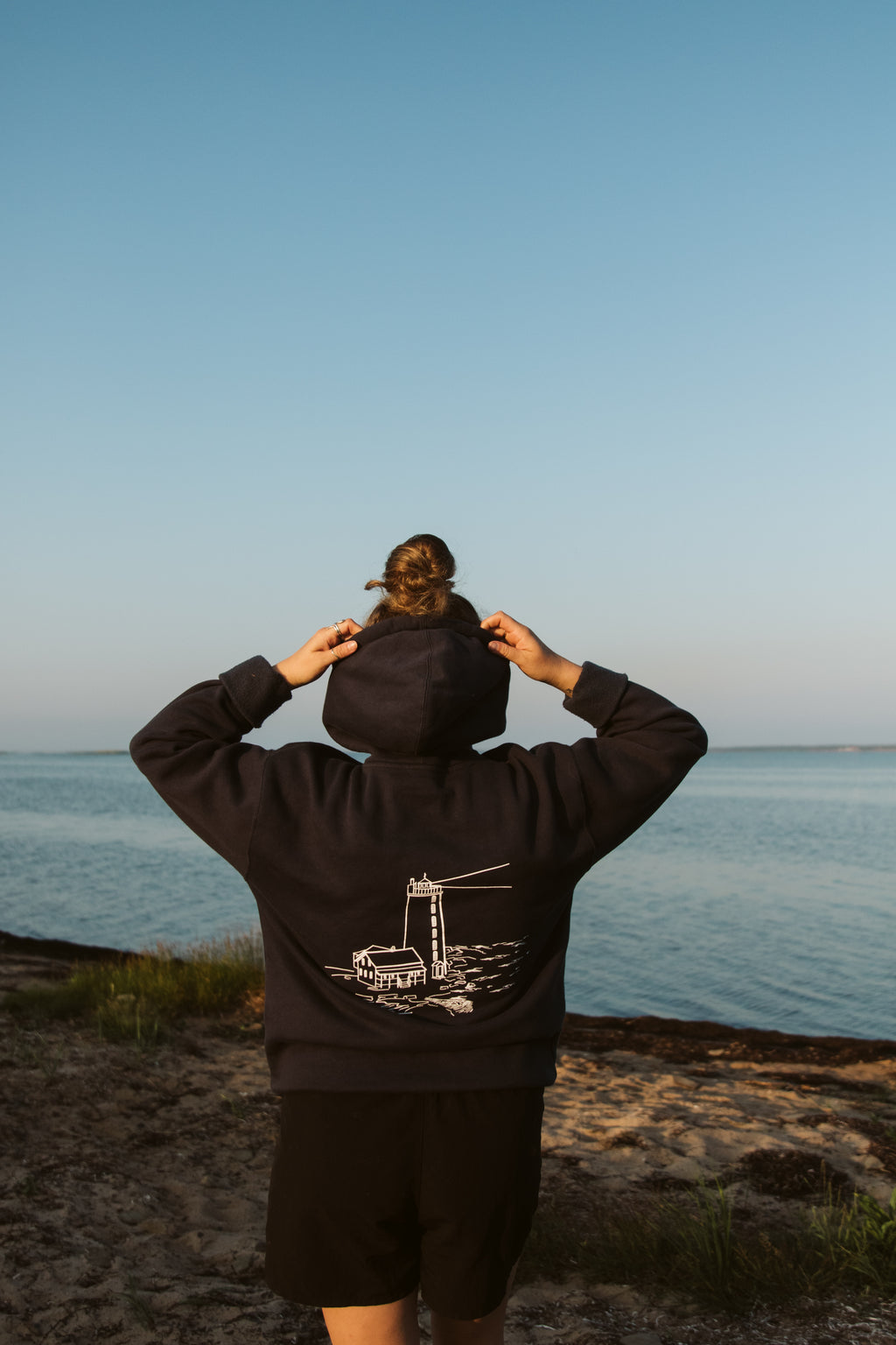 Hoodie ~ Femme phare | Marine
