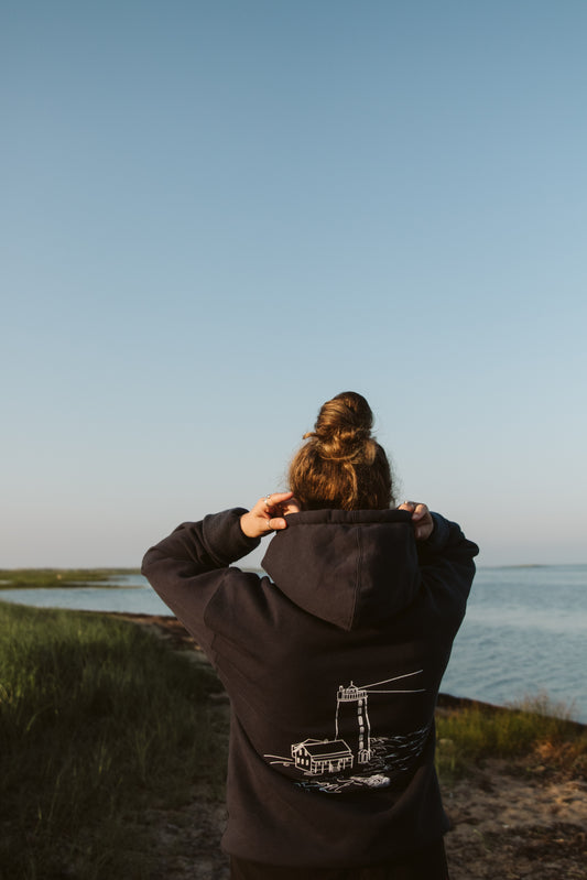 Hoodie Femme phare marine