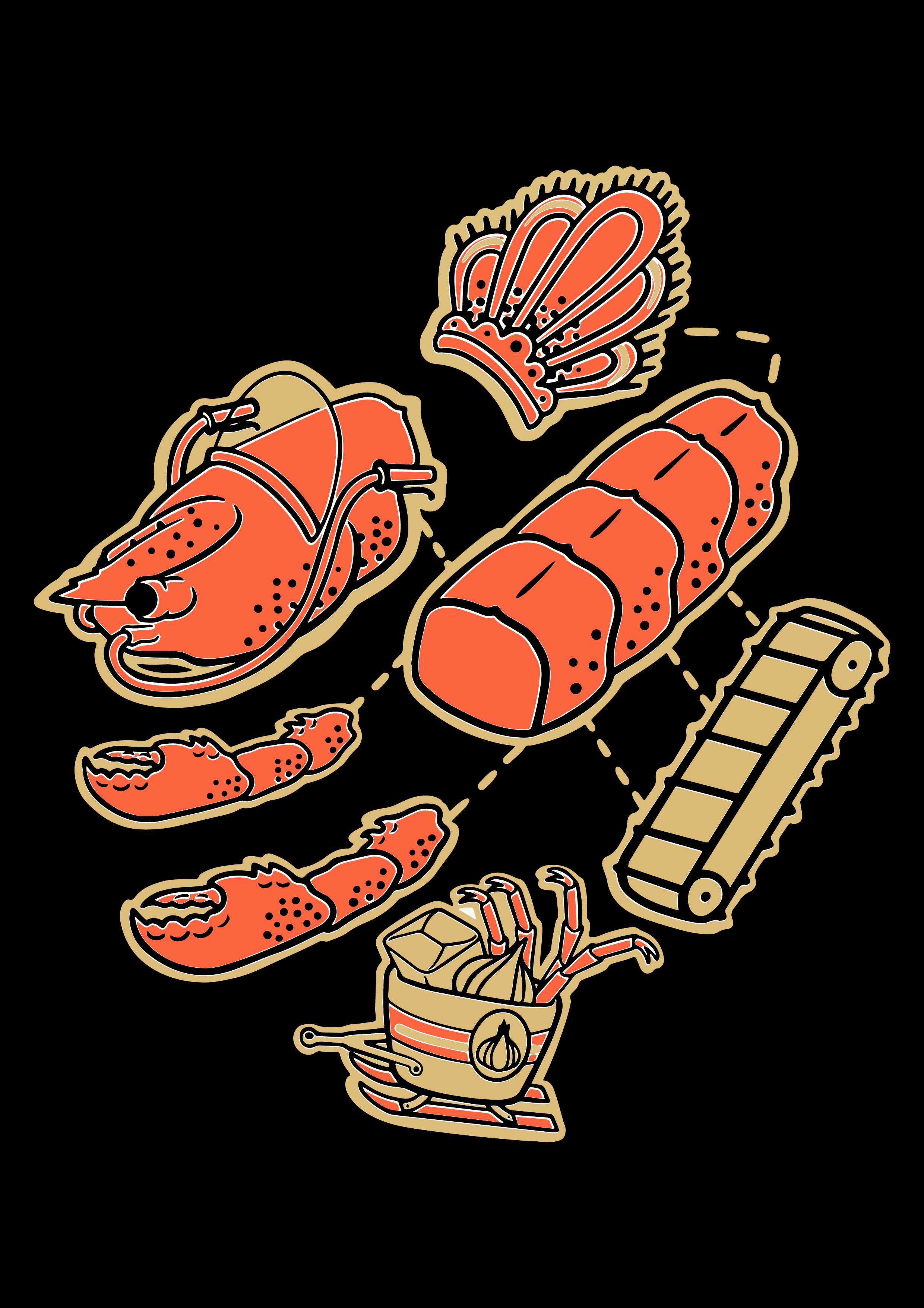 T-Shirt ~ Homard à l'ail | x Charlottenot