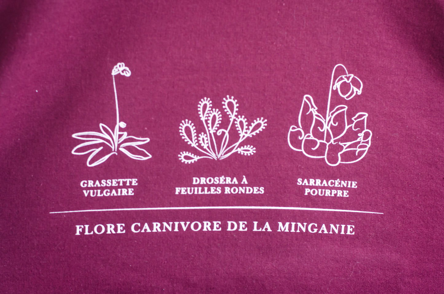 Chandail "Flore carnivore de la Minganie"